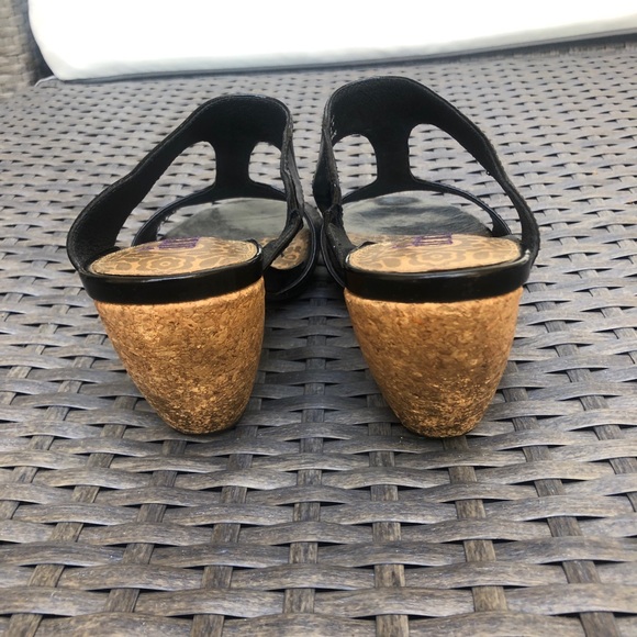 Women’s Platform Wedge Heels | Cork Heel | Leather - Picture 4 of 4